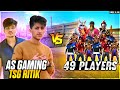 As Gaming Playing With Tsg Ritik 1Vs 49 Players Garena Free Fire WFT Moment In As Gaming And Ritik
