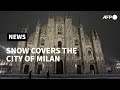 Heavy snow in Milan disrupts traffic | AFP