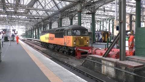 Colas 56 at Glasgow Central Buffer Testing - August 2014