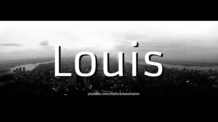 How to Pronounce Louis in German