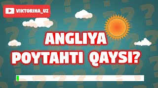 20 ta DAVLAT 🌍 poytaxtini TOPA OLASIZMI? | VIKTORINA UZ #geography #geographyquiz @Quiz #quiz
