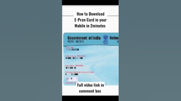 How to Download #E-Pran Card in your Mobile in 2minutes