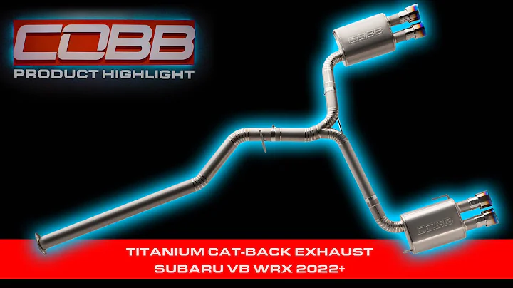 COBB Tuning - Product Highlight - 2022+ WRX Titanium Cat-Back Exhaust