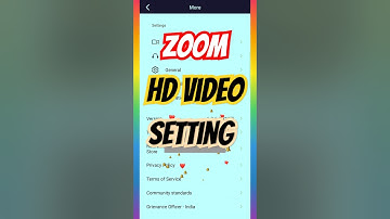 How to turn ON & OFF HD video in zoom meeting? #shortsfeed #shorts #zoomcall #zoomapp