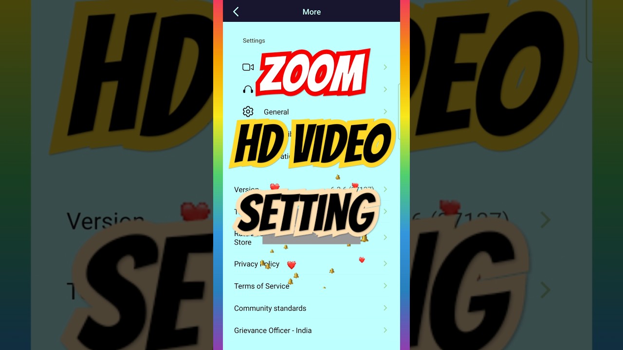 How to turn ON & OFF HD video in zoom meeting? #shortsfeed #shorts #zoomcall #zoomapp