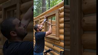 From Empty Forest to Dream Log Cabin / Satisfying Construction Build #diy