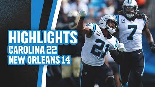 Full game highlights of Panthers 22-14 win over Saints in Week 3