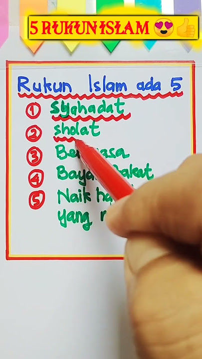 5 RUKUN Islam  #shorts #short #shortvideo #islamituindah