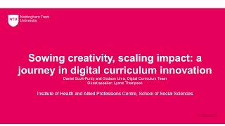 Sowing creativity, scaling impact: a journey in digital curriculum innovation
