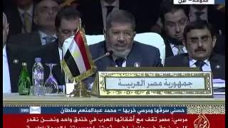 مرسي كل من يحاول التدخل في شؤون مصر لن يلقى الا كل حزم