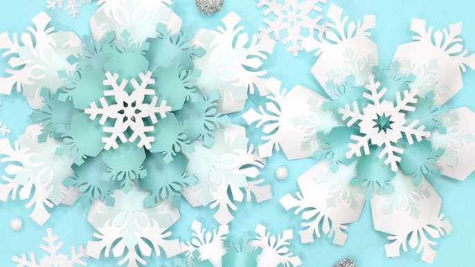 3D snowflake, small and giant template – DreamyPosy templates