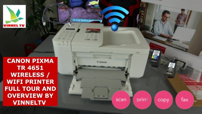 Canon PIXMA TR4650 Wi-Fi Print Copy Scan Fax & Cloud