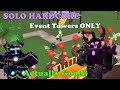 Solo Hardcore With EVENT TOWERS ONLY || Tower Defense Simulator