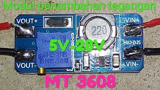 Modul penambahan tegangan MT3608 | step up MT3608