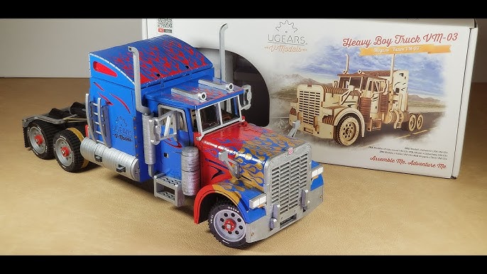 TRUCK camion V-MODELS heavy boy vm03 UGEARS in legno DA COSTRUIRE età 14+