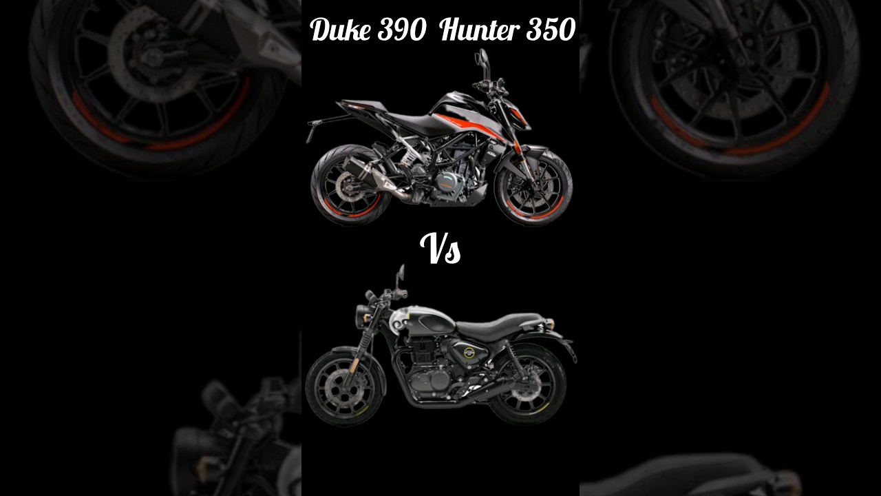 ktm duke390 vs royal Enfield hunter350||Duke390 vs hunter350
