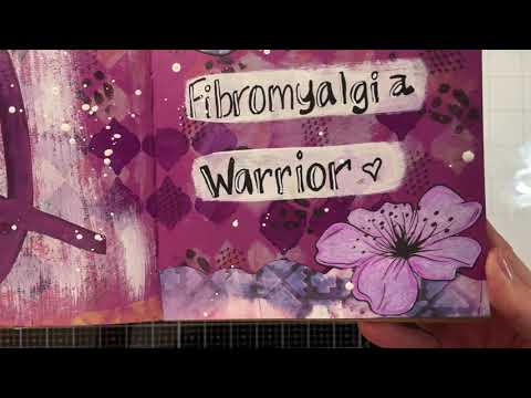 Fibromyalgia Warrior Art Journal Spread