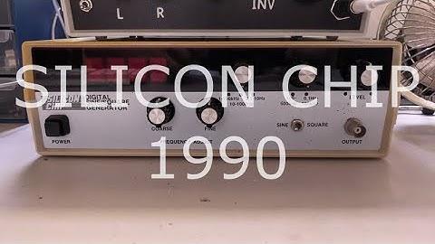Quick Repair of a 1990 Silicon Chip Signal Generator