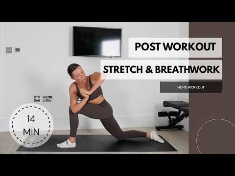 14 min Post Workout Stretch & Breathwork to Calm the Nervous System - Follow Along