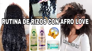 RUTINA DE RIZOS CON AFRO LOVE + RESEÑA 🇩🇴| Cabello rizado crespo textura 3c 4a|Rachell Santos screenshot 5