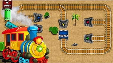 Train Track Maze - Classic Make Puzzle Game - (Level 76 - 80) Gameplay #11