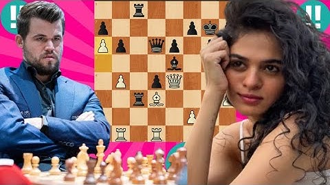 Magnus Carlsen vs Tania Sachdev – Sharp Tactics and Elegant Play