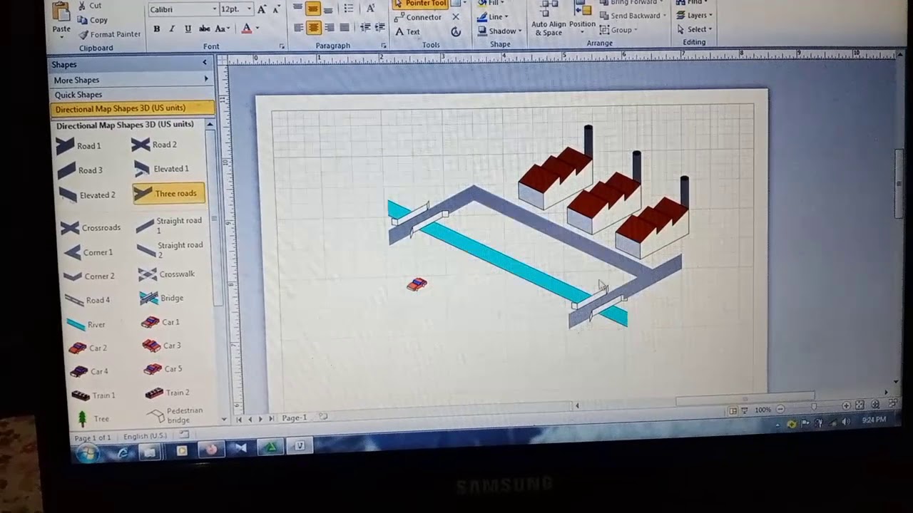 Tutorial Pembuatan Denah  Menggunakan Aplikasi  Microsoft 