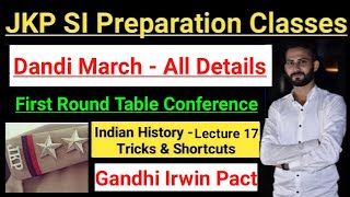 Dandi March | Gandhi Irwin Pact || First Round Table Conference ~ Modern Indian History | Important