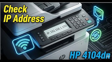 How to Check IP Address in HP Printers | HP LaserJet MFP 4104dn Network Setup Guide