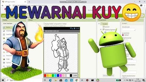 Tutorial membuat aplikasi mewarnai menggunakan MIT App Inventor