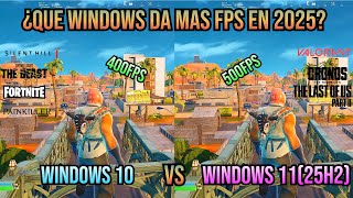 Windows 11 (25h2) vs. Windows 10: Which is Better for Gaming in 2025 Test on Fortnite, Valorant,...