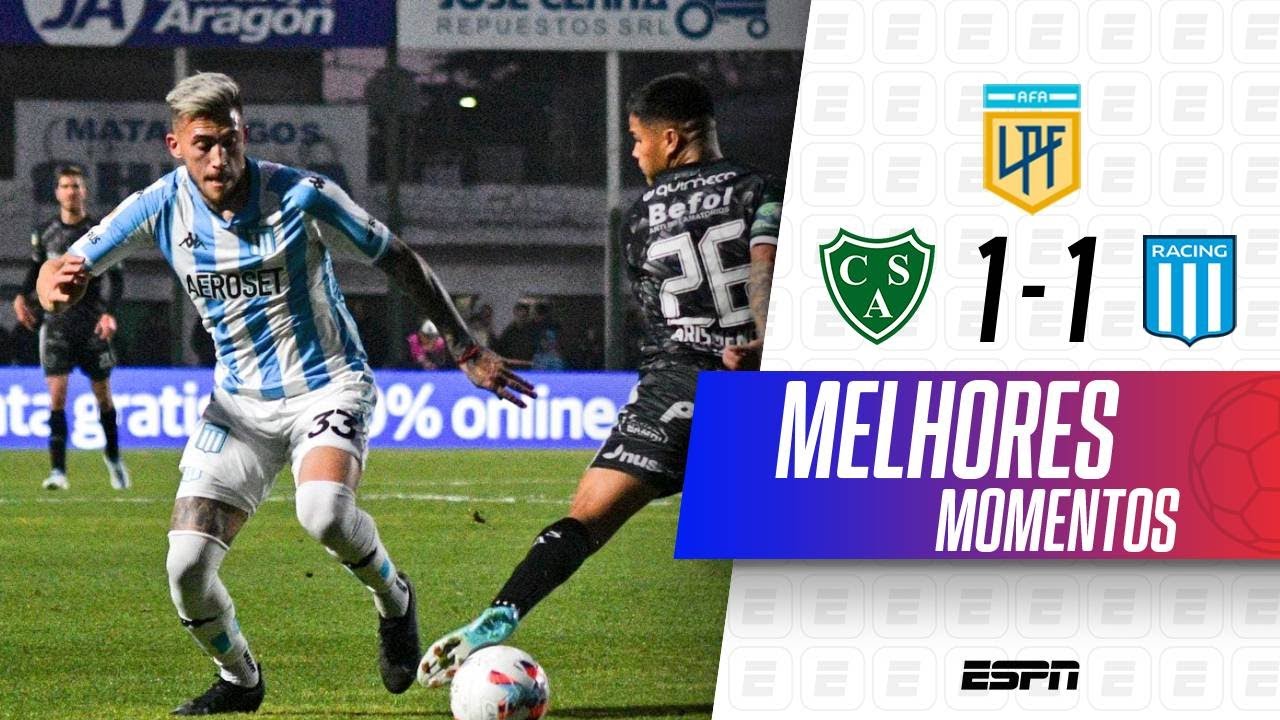 ARGENTINO: RACING FICA NO EMPATE COM SARMIENTO E PERDE CHANCE DE EMBALAR | MELHORES MOMENTOS