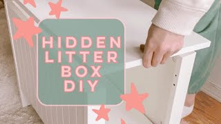 Hidden Litter Box Hack! #diy #homedecordiy #interiordesign #makeover #transformation