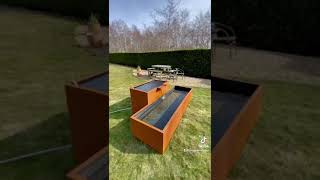 Free Standing Water Fall Feature by Livingreen Design #waterfeatures