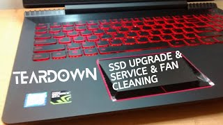 Lenovo Legion Y520 Gaming Laptop - lenovo legion teardown - lenovo y520 disassembly & fan cleaning