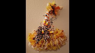 Candy corn wreath diy