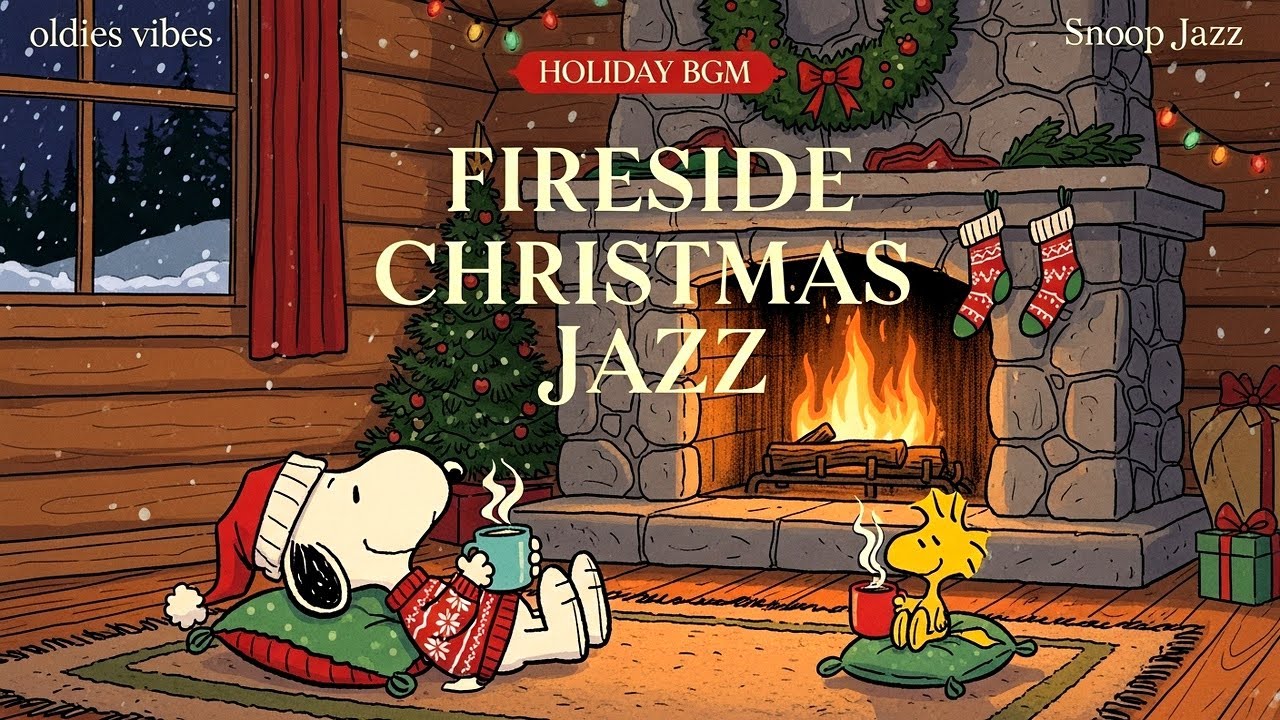 Cozy Christmas Jazz with Snoopy 🎄❄️ Smooth Oldies for Chill Holiday Moments - Snoop Jazz