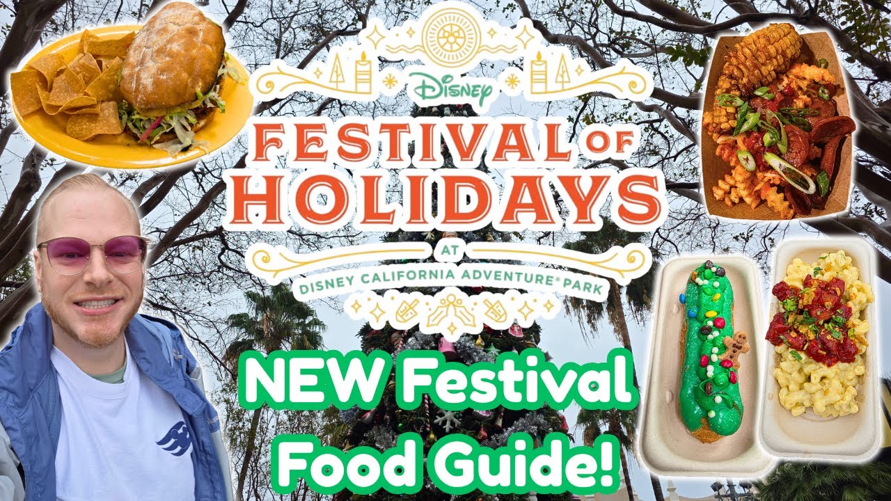 Гид по еде фестиваля праздников DCA! 🎄Попробуем все НОВЫЕ блюда фестиваля Disney 2025 года