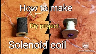How make solenoid coil in simple method. #Diy project. #malayalm. #very easy..