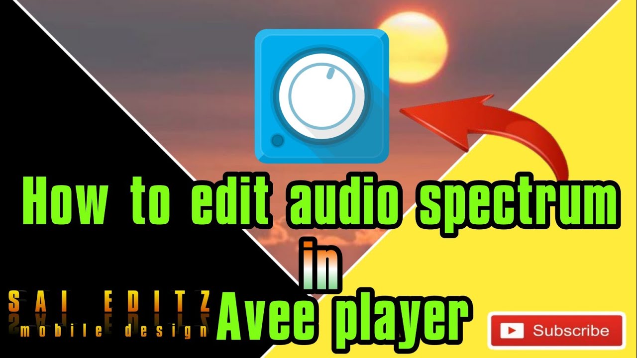 How to edit audio spectrum in Avee player || sai editz - YouTube