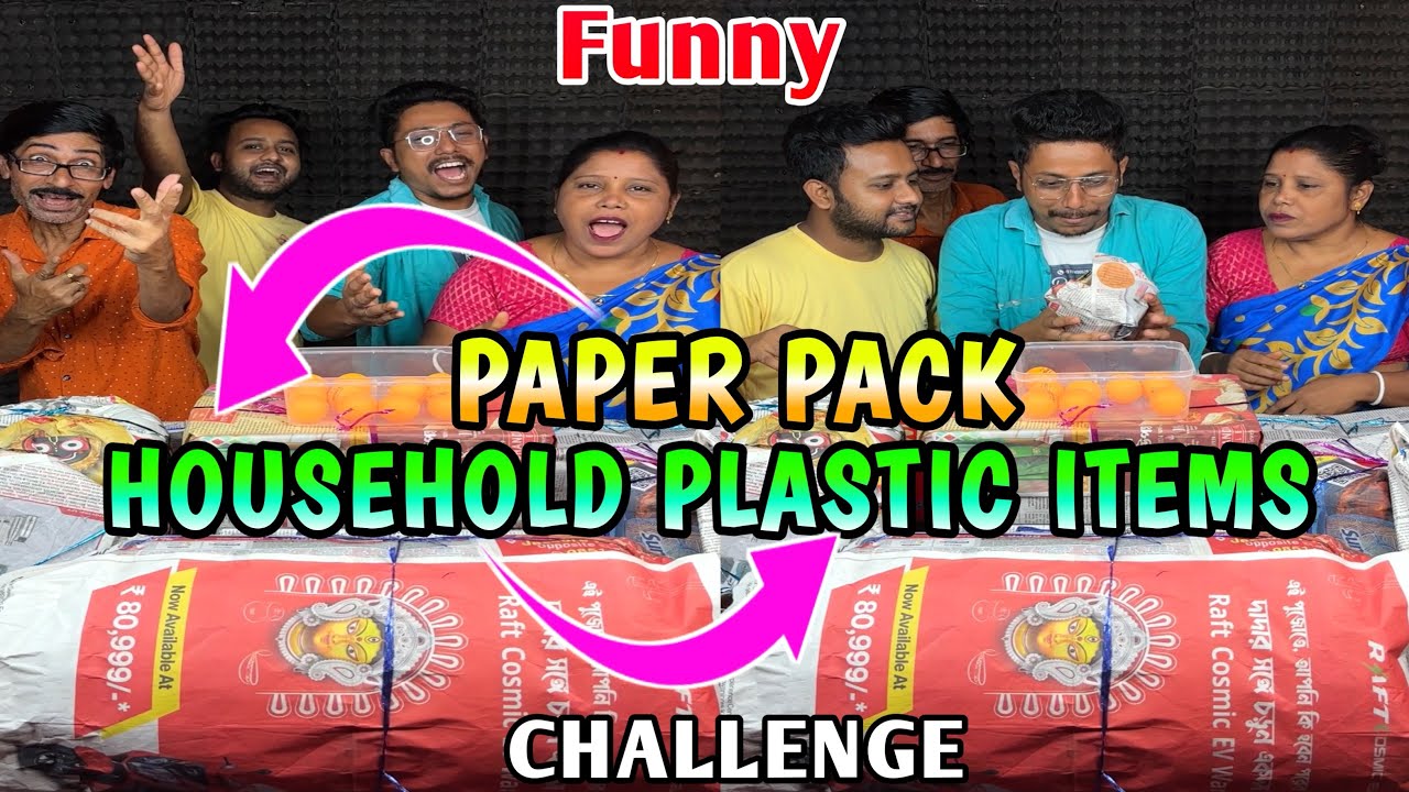 Valuable Ball Drop Paper Pack Household Plastic Items Funny Challenge With Family