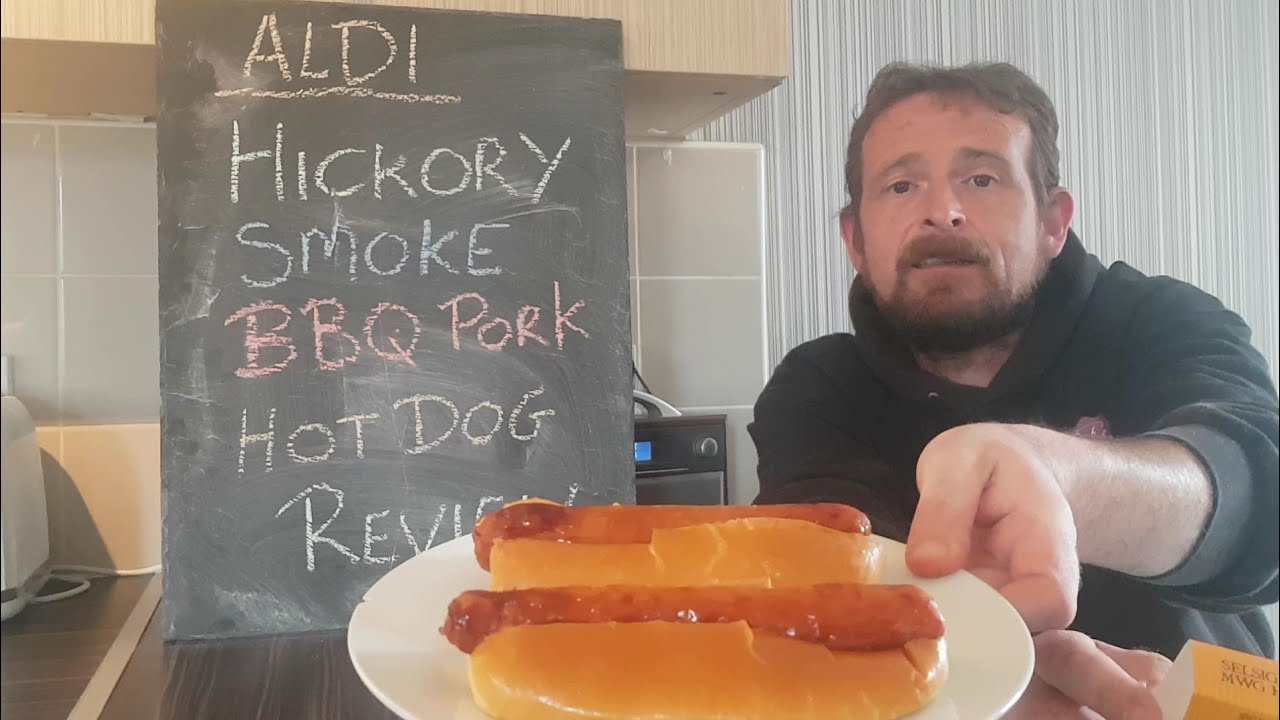 Aldi Hickory Smoke BBQ Pork Hot Dog Review YouTube