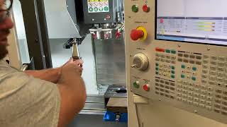 Haas Super Mini CNC Tutorial Video 5 (Loading Tools into the Mill)
