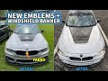 Installing Custom Emblems &amp; Windshield Banner // EASY DIY!