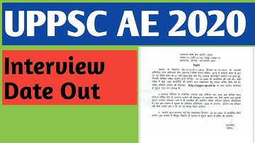 UPPSC AE Interview Date Out | UPPSC AE Update | Interview date | #UPPSCAE Interview 2021