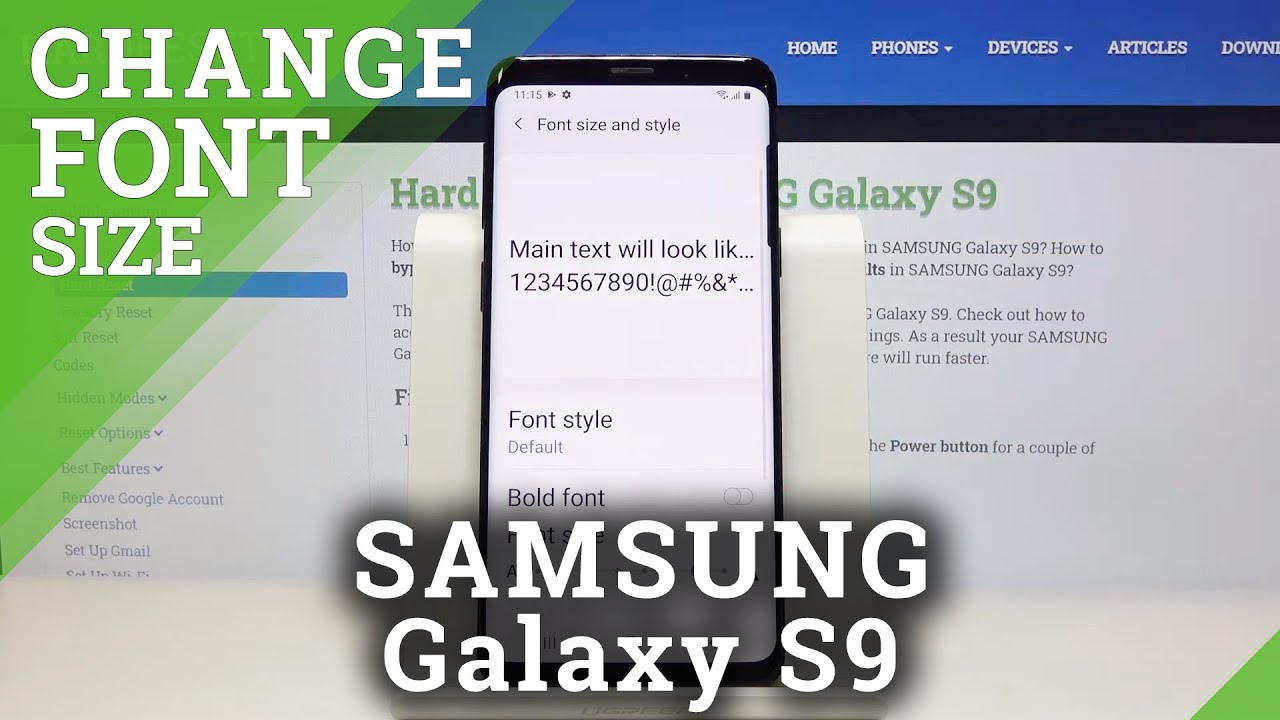 How To Change Font Size On Samsung Galaxy S9 – Adjust Text Size