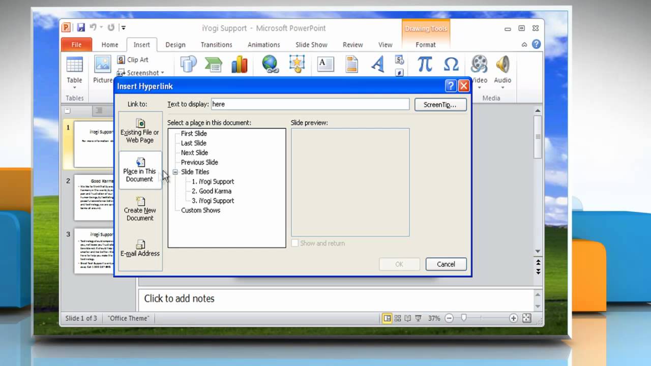 how to create a hyperlink slide in powerpoint 2010 youtube templates in powerpoint 2010