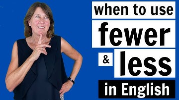 FEWER vs LESS |  What