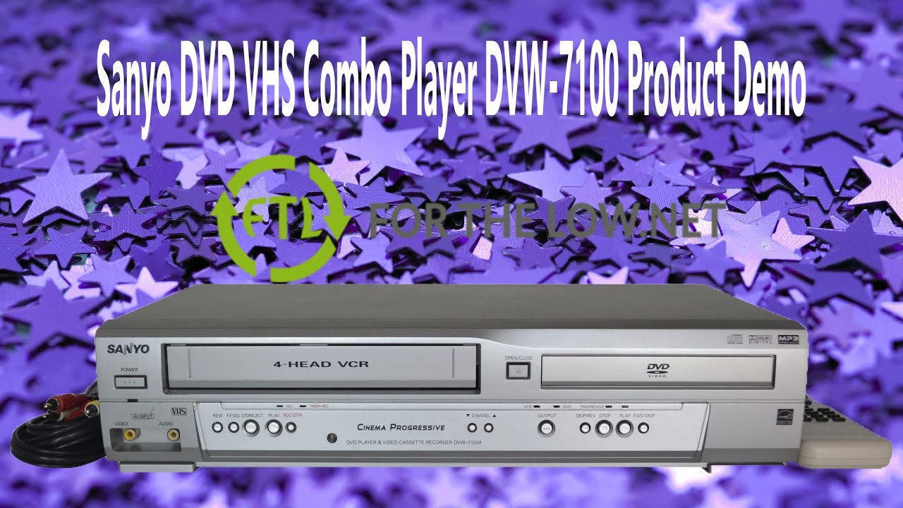 SANYO DVW-5000 DVD/VHS VCR COMBO Player With Remote Tested and Working