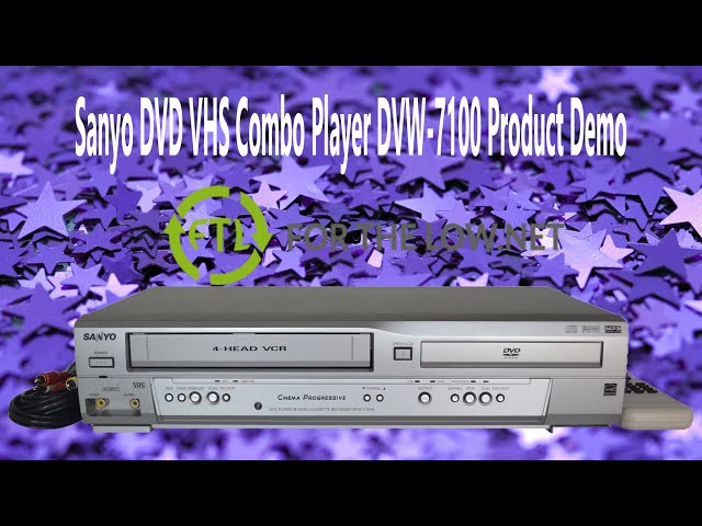 Sanyo DVW-7100A DVD 4 Head VCR Combo Player VHS Recorder - WORKS